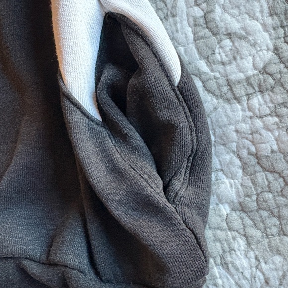 Aviator Nation Colorblock Black and White Unisex Crewneck Sweater ~ Size Large - Picture 7 of 8